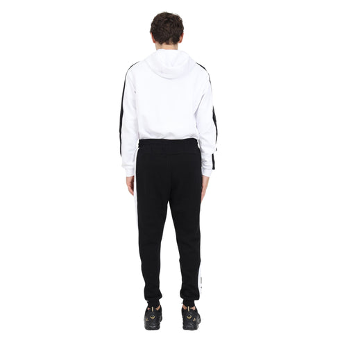Pantalone Uomo con fascia laterale Nero giallo EA7 Emporio Armani- Francavilla Moda